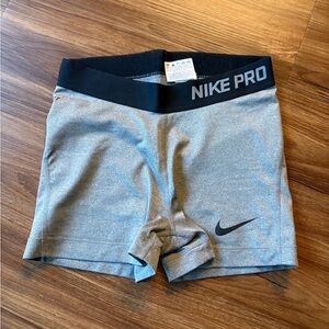Nike Pro Women's Athletic Gray Shorts